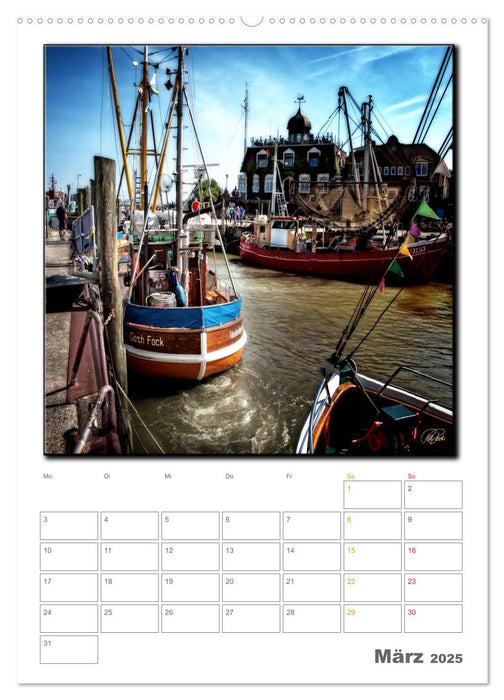 Ostfriesland - Hafen Neuharlingersiel (CALVENDO Wandkalender 2025)