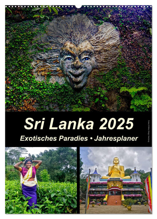 Sri Lanka 2025 - Exotisches Paradies - Jahresplaner (CALVENDO Wandkalender 2025)