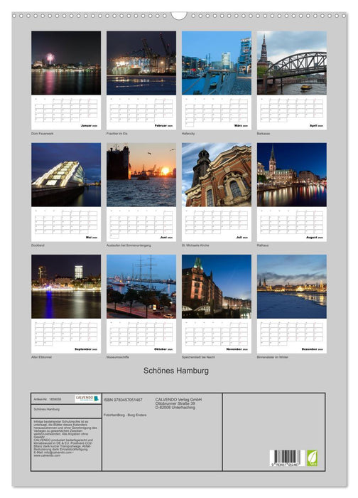 Schönes Hamburg (CALVENDO Wandkalender 2025)