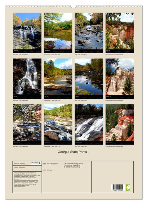 Georgia State Parks (CALVENDO Wandkalender 2025)