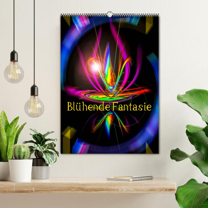 Blühende Fantasie - Digitalkunst (CALVENDO Wandkalender 2025)