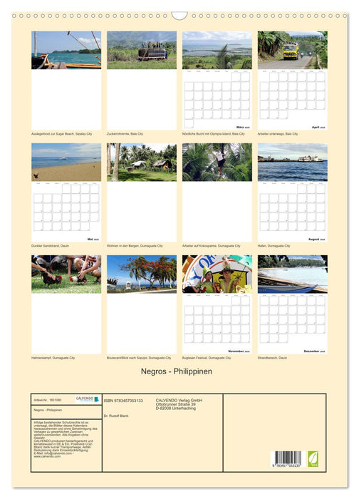 Negros - Philippinen (CALVENDO Wandkalender 2025)