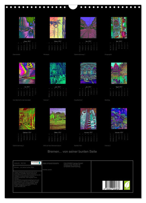 Bremen... von seiner bunten Seite (CALVENDO Wandkalender 2025)