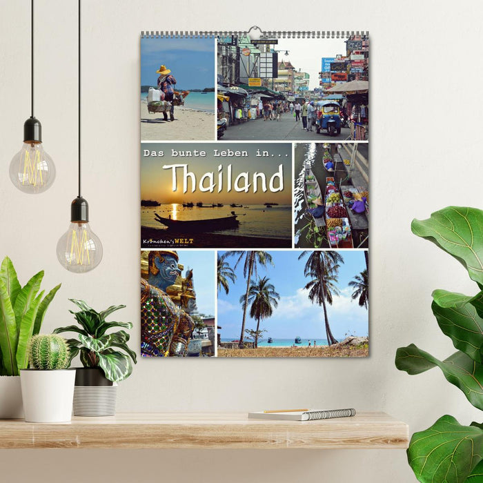 Das bunte Leben in Thailand (CALVENDO Wandkalender 2025)