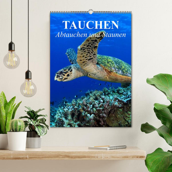 Tauchen - Abtauchen und Staunen (CALVENDO Wandkalender 2025)