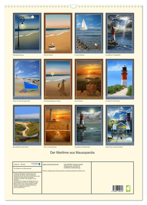Der Maritime aus Mausopardia (CALVENDO Wandkalender 2025)