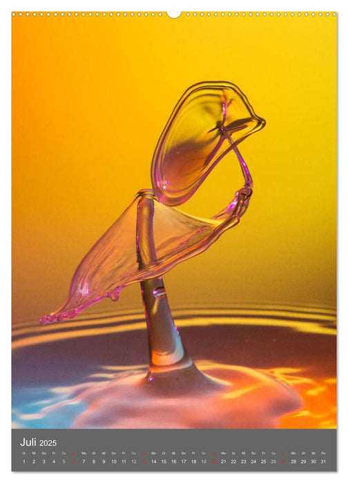 Liquid Art, Highspeed Tropfenfotografie (CALVENDO Premium Wandkalender 2025)