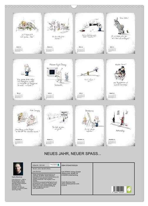 NEUES JAHR, NEUER SPASS... (CALVENDO Wandkalender 2025)
