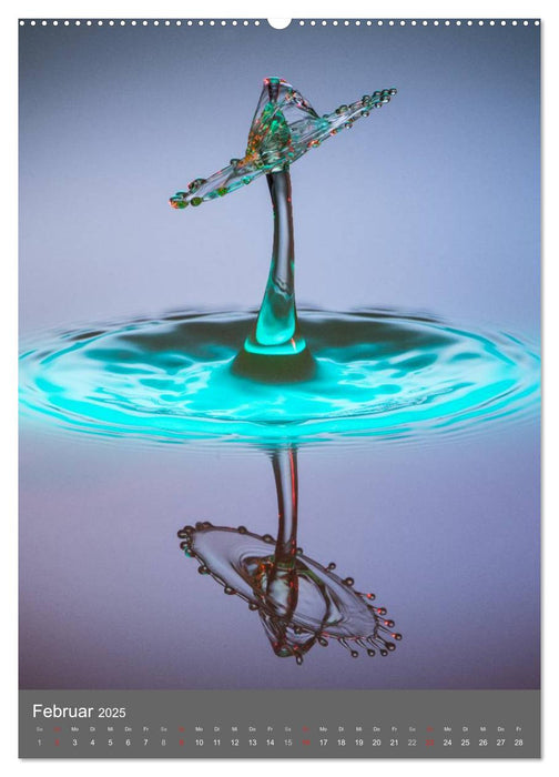 Liquid Art, Highspeed Tropfenfotografie (CALVENDO Wandkalender 2025)