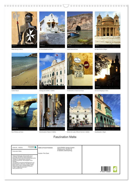 Faszination Malta (CALVENDO Wandkalender 2025)