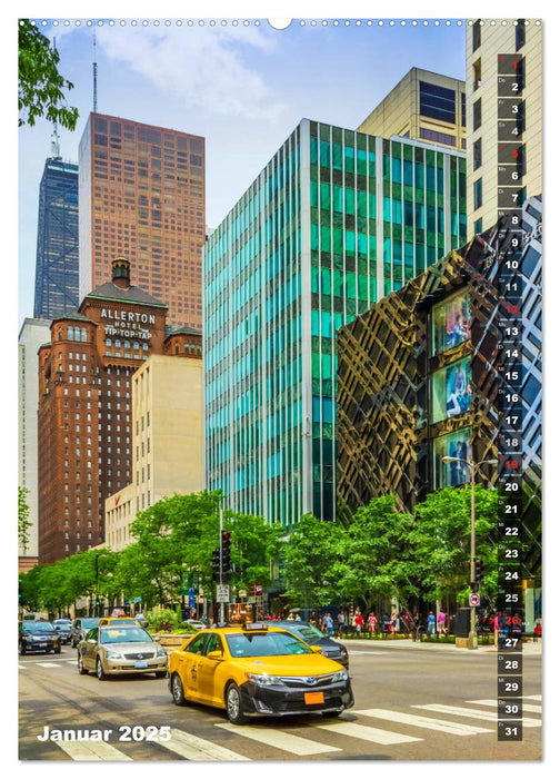 CHICAGO Der Stadtkern (CALVENDO Wandkalender 2025)