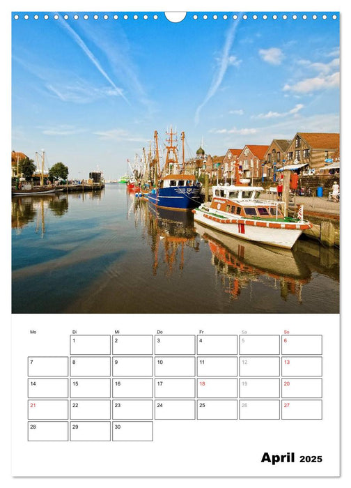 Neuharlingersiel Hafenromantik / Planer (CALVENDO Wandkalender 2025)