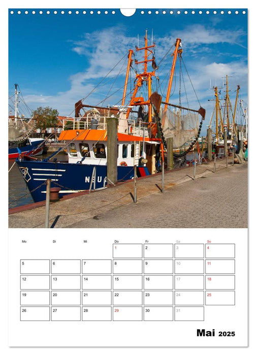 Neuharlingersiel Hafenromantik / Planer (CALVENDO Wandkalender 2025)