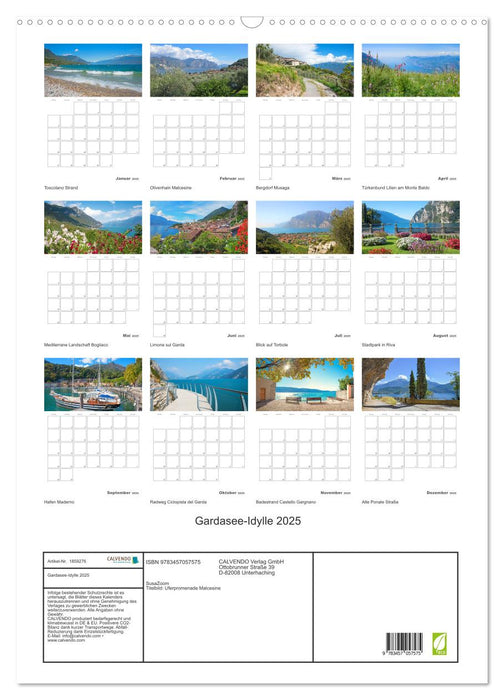 Gardasee-Idylle 2025 (CALVENDO Wandkalender 2025)