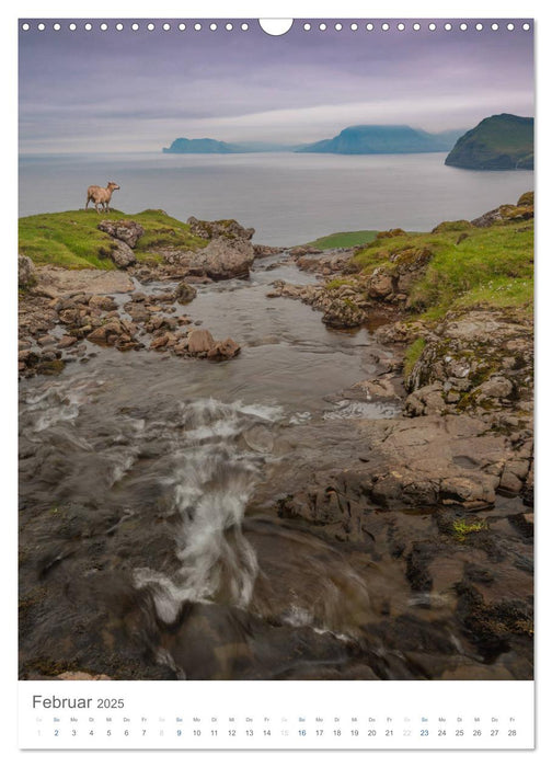 Føroyar - Faroe Islands - Färöer Inseln (CALVENDO Wandkalender 2025)