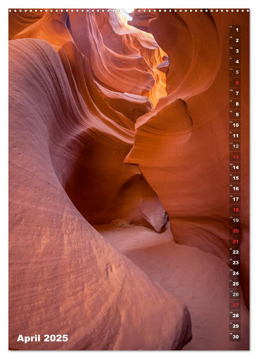 Antelope Canyon – Einzigartiges Naturschauspiel (CALVENDO Wandkalender 2025)