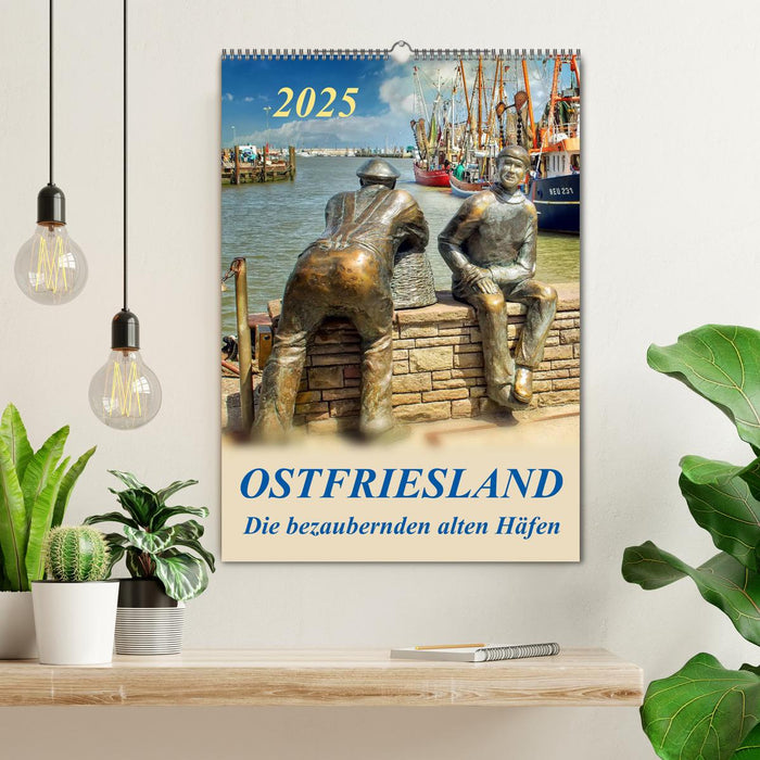 Ostfriesland - die bezaubernden alten Häfen / Planer (CALVENDO Wandkalender 2025)