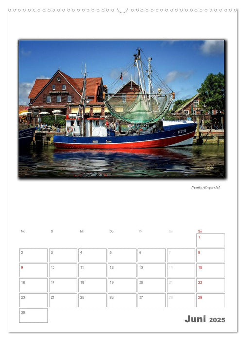 Ostfriesland - die bezaubernden alten Häfen / Planer (CALVENDO Wandkalender 2025)