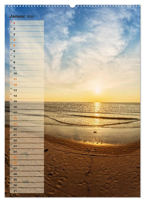 Zwischen Dünen und Watt / Geburtstagskalender (CALVENDO Wandkalender 2025)