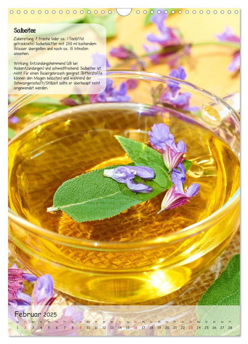 Teezeit - Rezeptkalender (CALVENDO Wandkalender 2025)