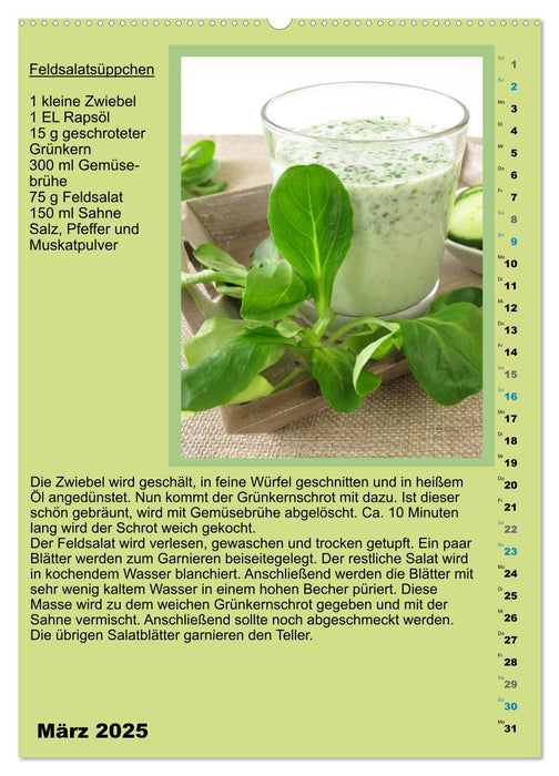 Heiß oder kalt? Suppenrezepte zum Verlieben (CALVENDO Wandkalender 2025)