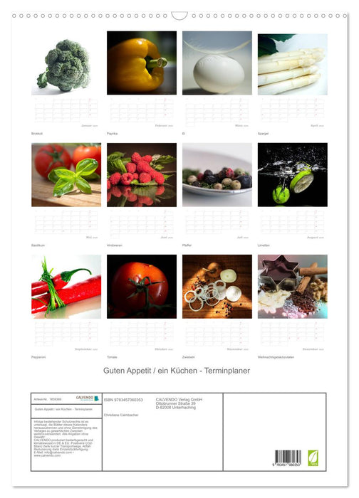Guten Appetit / ein Küchen - Terminplaner (CALVENDO Wandkalender 2025)