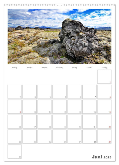 Faszination Island - Landschaftskalender mit Tagesplaner 2025 / Planer (CALVENDO Wandkalender 2025)