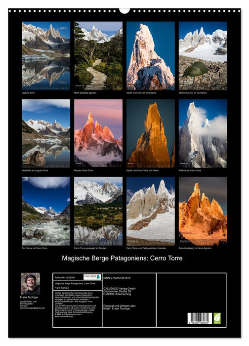 Magische Berge Patagoniens: Cerro Torre (CALVENDO Wandkalender 2025)