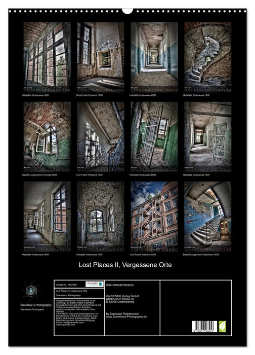 Lost Places II, Vergessene Orte (CALVENDO Wandkalender 2025)