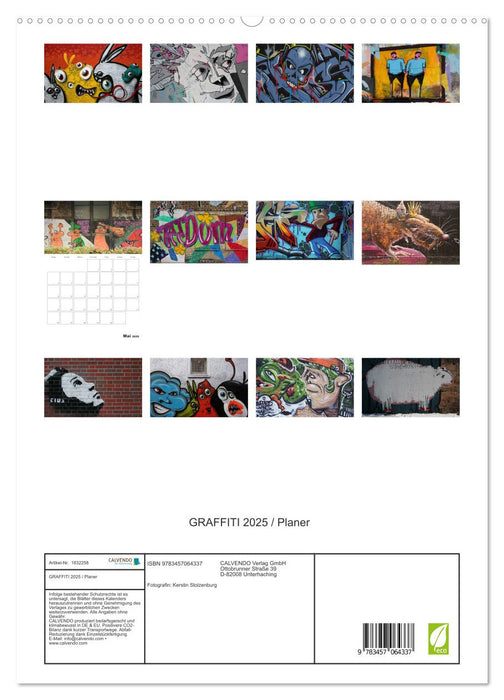 GRAFFITI 2025 / Planer (CALVENDO Premium Wandkalender 2025)