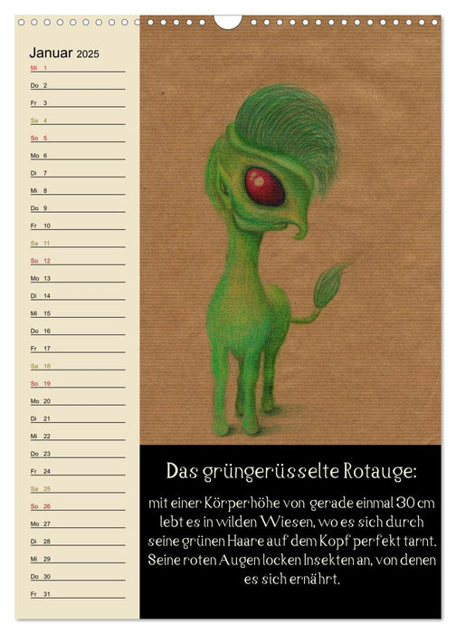 Fabelhafte Wesen / Geburtstagskalender (CALVENDO Wandkalender 2025)