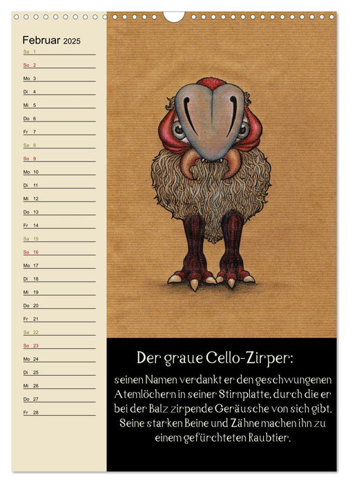 Fabelhafte Wesen / Geburtstagskalender (CALVENDO Wandkalender 2025)