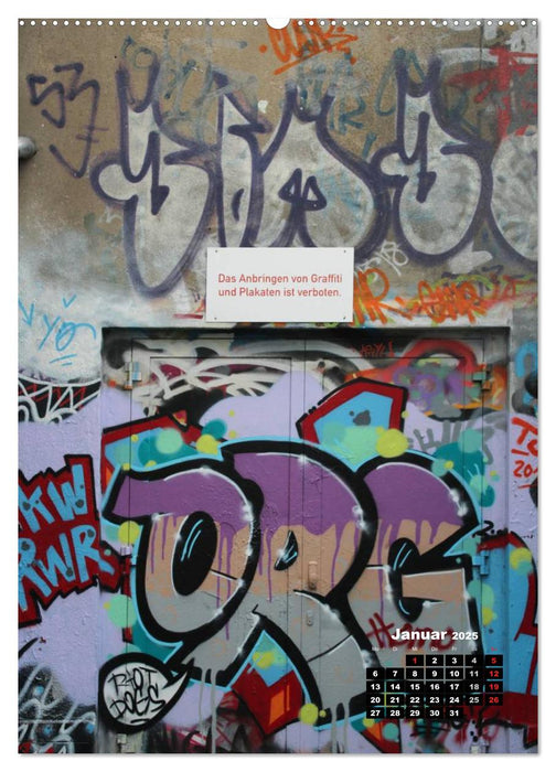 Graffiti & Streetart 2025 (CALVENDO Wandkalender 2025)