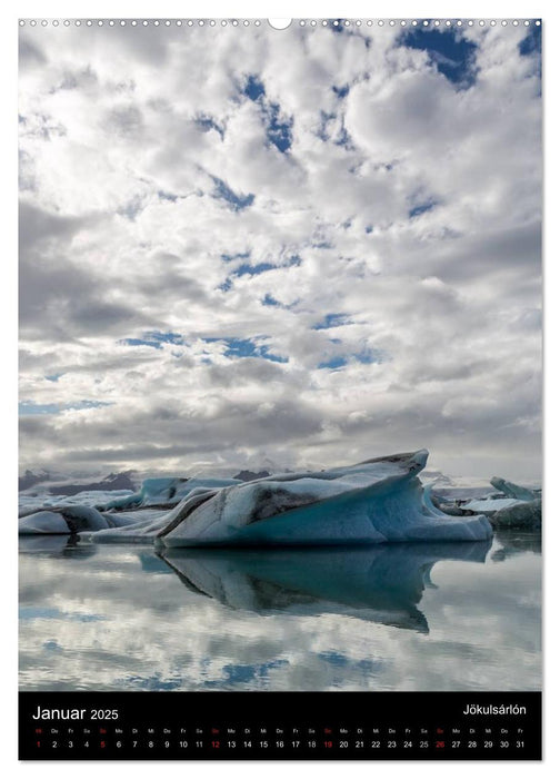 Island - Landschaften vom Wasser geprägt (CALVENDO Wandkalender 2025)