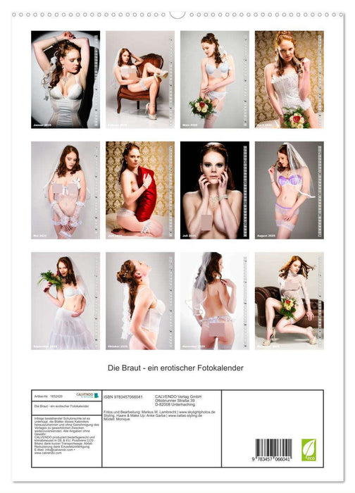 Die Braut - ein erotischer Fotokalender (CALVENDO Premium Wandkalender 2025)
