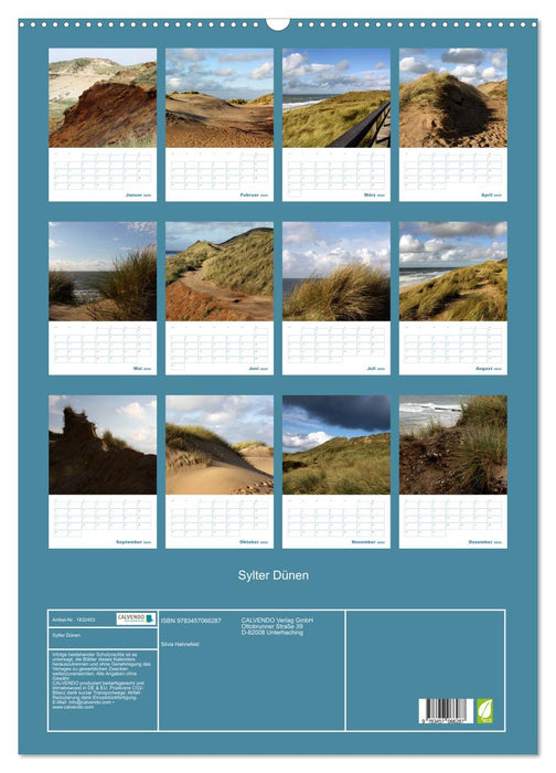 Sylter Dünen (CALVENDO Wandkalender 2025)