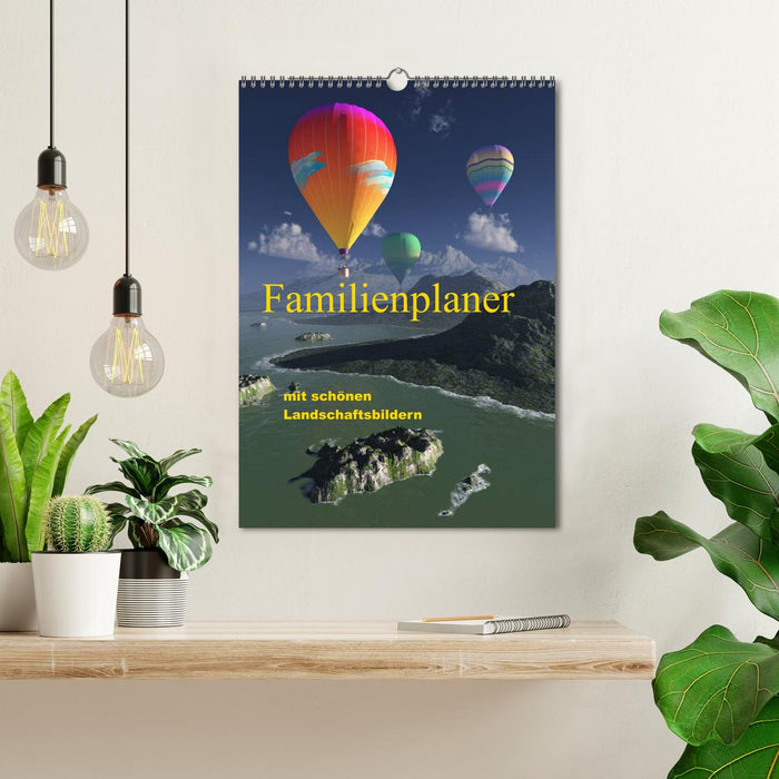 Familienplaner mit schönen Landschaftsbildern (CALVENDO Wandkalender 2025)