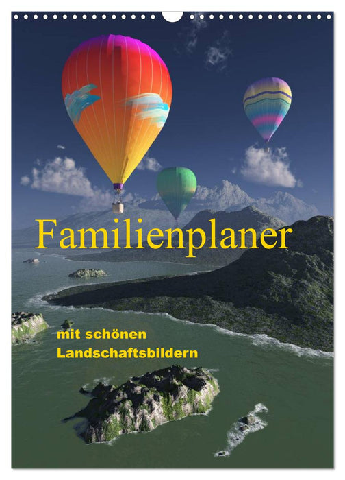 Familienplaner mit schönen Landschaftsbildern (CALVENDO Wandkalender 2025)