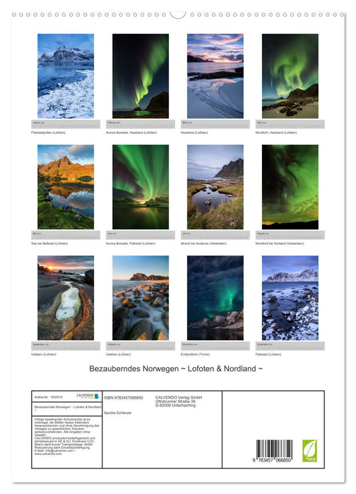 Bezauberndes Norwegen ~ Lofoten & Nordland ~ (CALVENDO Wandkalender 2025)