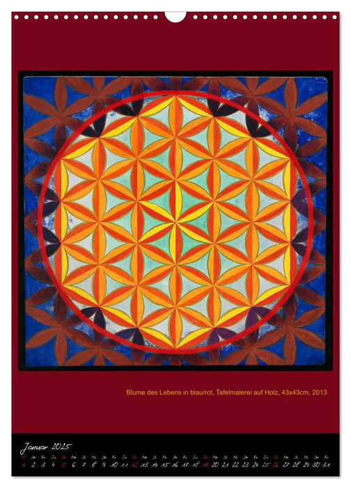 Die heilige Blume des Lebens - Mandalas von Istvan Seidel (CALVENDO Wandkalender 2025)