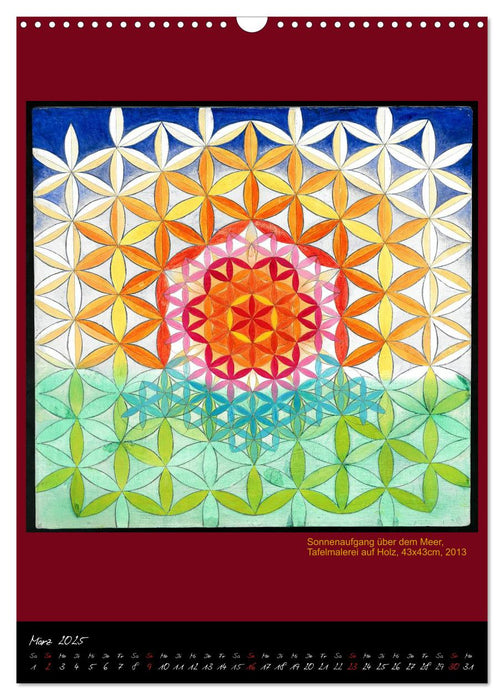 Die heilige Blume des Lebens - Mandalas von Istvan Seidel (CALVENDO Wandkalender 2025)