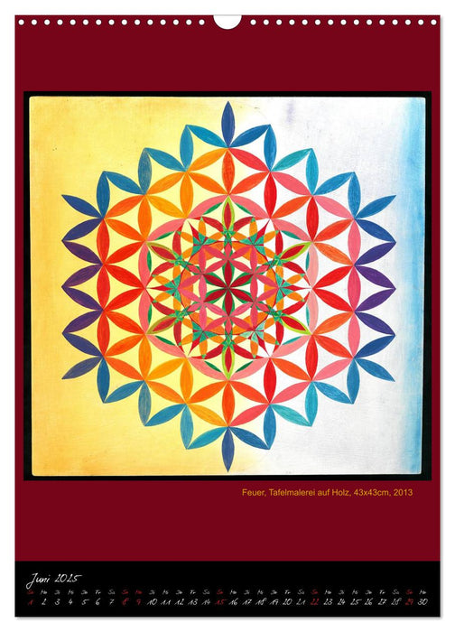 Die heilige Blume des Lebens - Mandalas von Istvan Seidel (CALVENDO Wandkalender 2025)