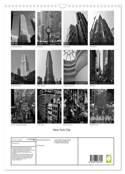 New York City (CALVENDO Wandkalender 2025)