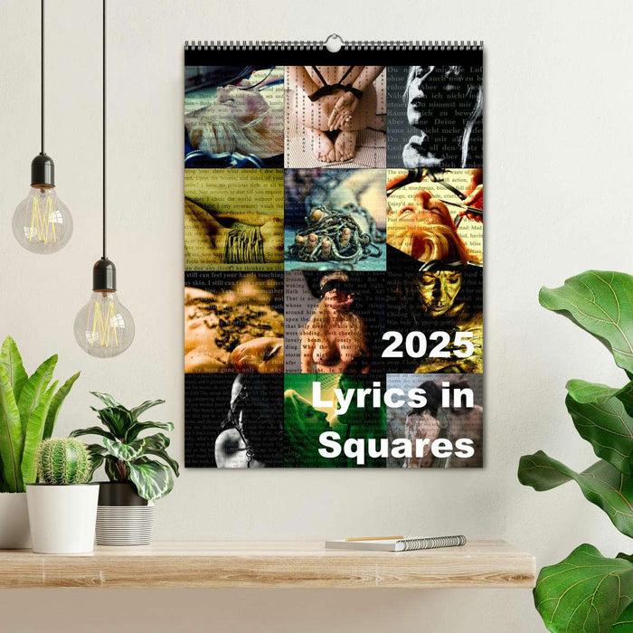 Lyrics In Squares (CALVENDO Wandkalender 2025)