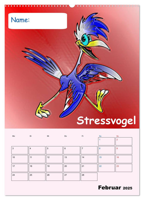 Spaßvogel-Kalender / Planer (CALVENDO Wandkalender 2025)