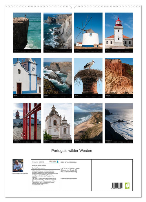 Portugals wilder Westen (CALVENDO Wandkalender 2025)