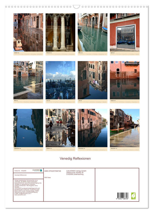 Venedig Reflexionen (CALVENDO Wandkalender 2025)