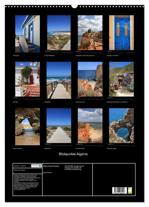 Blickpunkte Algarve (CALVENDO Wandkalender 2025)