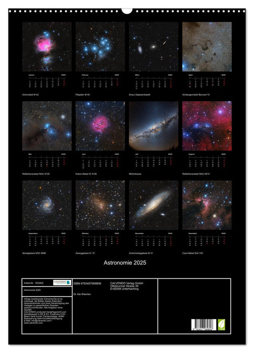 Astronomie 2025 (CALVENDO Wandkalender 2025)