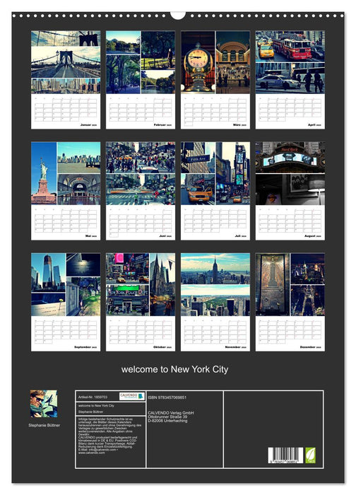 welcome to New York City (CALVENDO Wandkalender 2025)